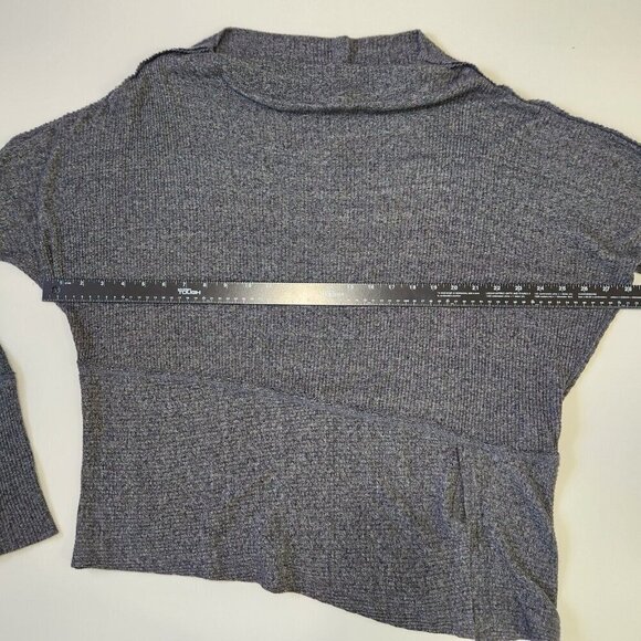 We The Free Londontown Thermal Tunic‎ Top XS Heather Grey Oversized Asym Hem - Picture 7 of 10